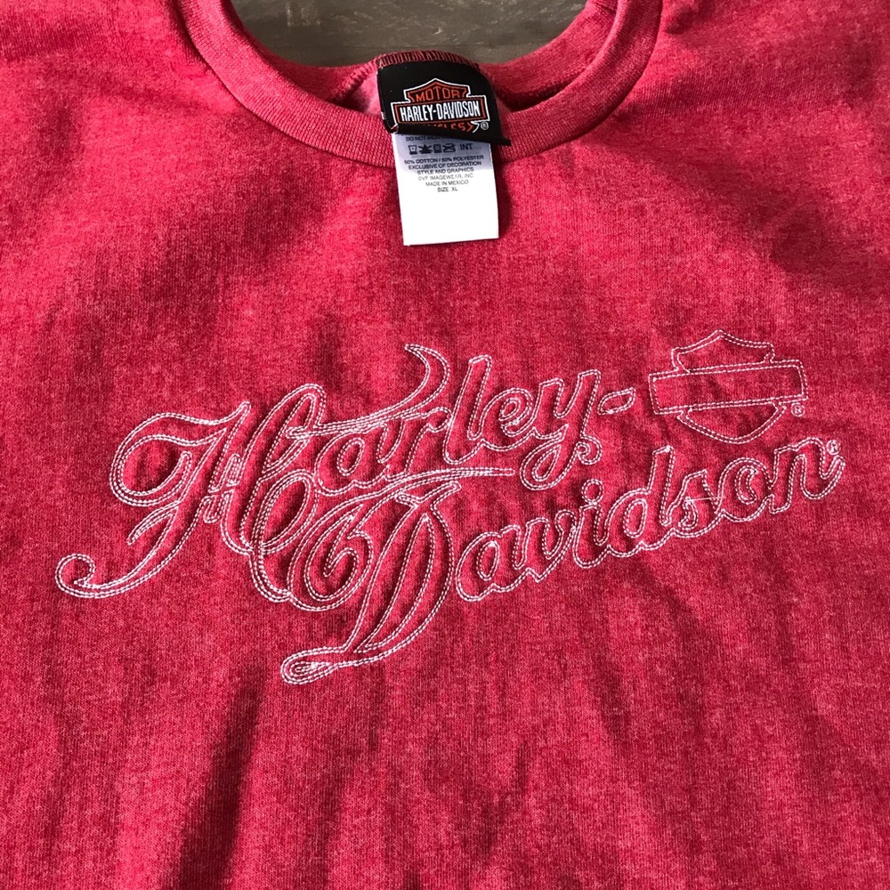 Harley Davidson Red Sweatshirt XL New Orleans - Picture 3 of 7